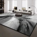 Tapis gris élégant pour décoration intérieure moderne