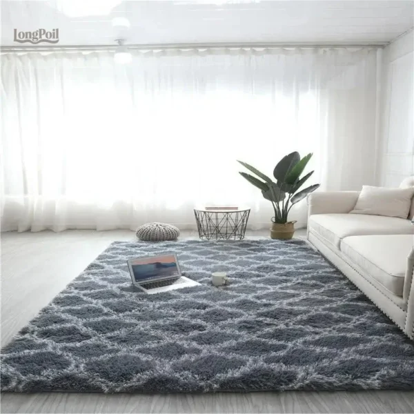 tapis-gris-poil-long-1 Tapis gris poil long