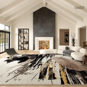 Tapis imitation marbre élégant pour un intérieur moderne