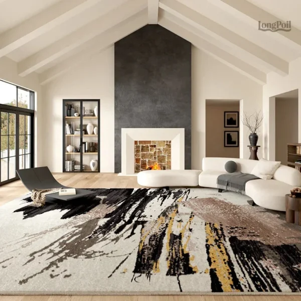 Tapis imitation marbre élégant pour un intérieur moderne