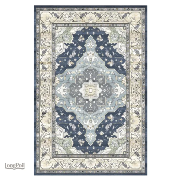 Tapis Indien traditionnel coloré pour décoration intérieure