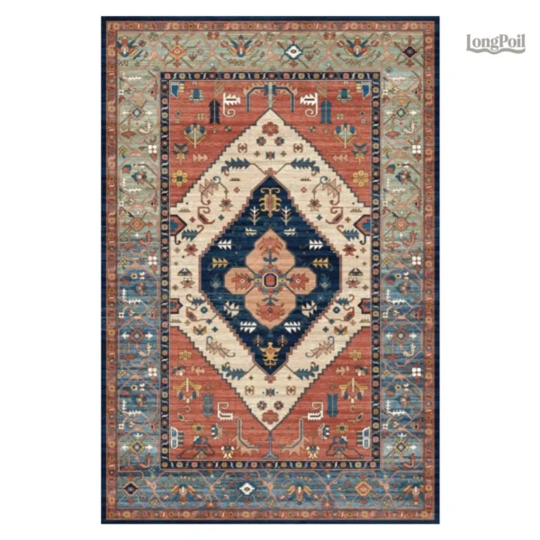 Tapis Indien D'Amérique en motifs traditionnels