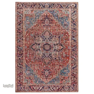 Tapis Iran en style persan traditionnel, couleurs riches et motifs élaborés