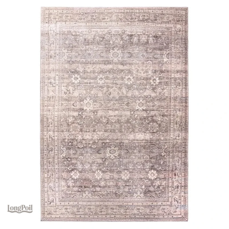 Tapis Iranien traditionnel en laine, motifs riches et colorés