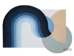 Tapis Nordique en forme irrégulière pour un intérieur moderne