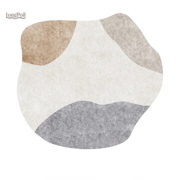 tapis-irregulier-pour-chambre-de-bebe-1 Tapis irrégulier pour chambre de bébé, design doux et accueillant