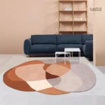 Tapis en forme irrégulière, décoration intérieure unique