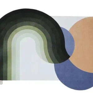 Tapis Scandinave en forme irrégulière, design contemporain