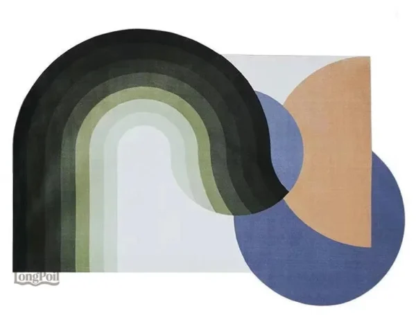 tapis-irregulier-scandinave-1 Tapis Scandinave en forme irrégulière, design contemporain