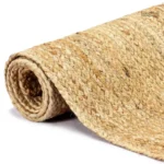 Tapis en jute, design rectangulaire élégant