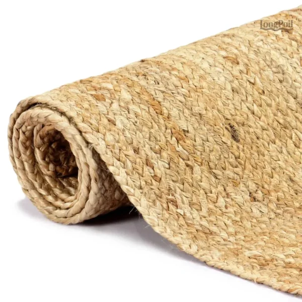 Tapis en jute, design rectangulaire élégant