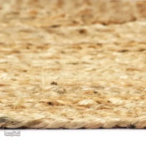 Tapis rectangulaire en jute durable et chic