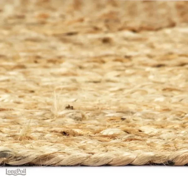 Tapis rectangulaire en jute durable et chic