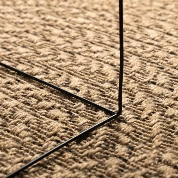 Tapis jute, pièce centrale pour salon ou chambre moderne