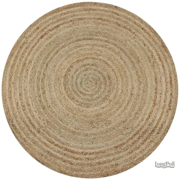 Tapis jute pour salon, design naturel et élégant