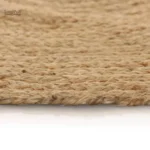 Tapis jute tissé à la main, texture authentique