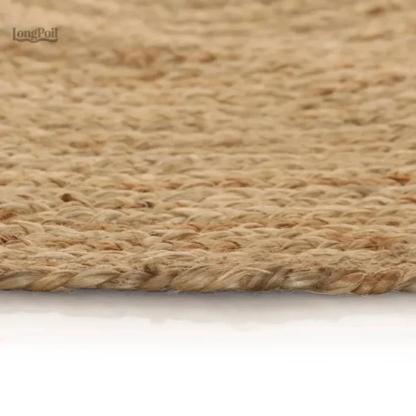 Tapis jute tissé à la main, texture authentique