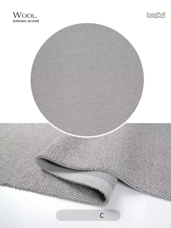 Tapis Rond en Laine Fait Main