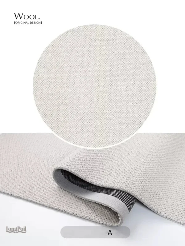 Tapis Laine Rond Décoration Élégante