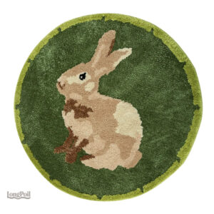 Tapis lapin pour chambre d'enfant