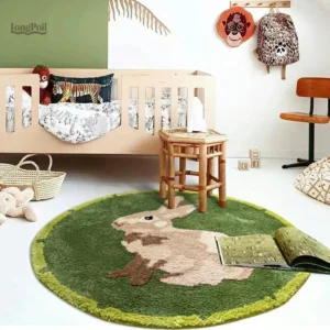 Tapis animal doux pour décoration de chambre