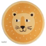 Tapis lion enfant, doux et coloré, parfait pour la chambre