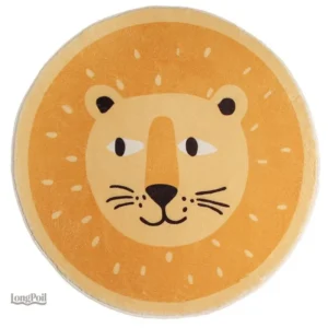 Tapis lion enfant, doux et coloré, parfait pour la chambre