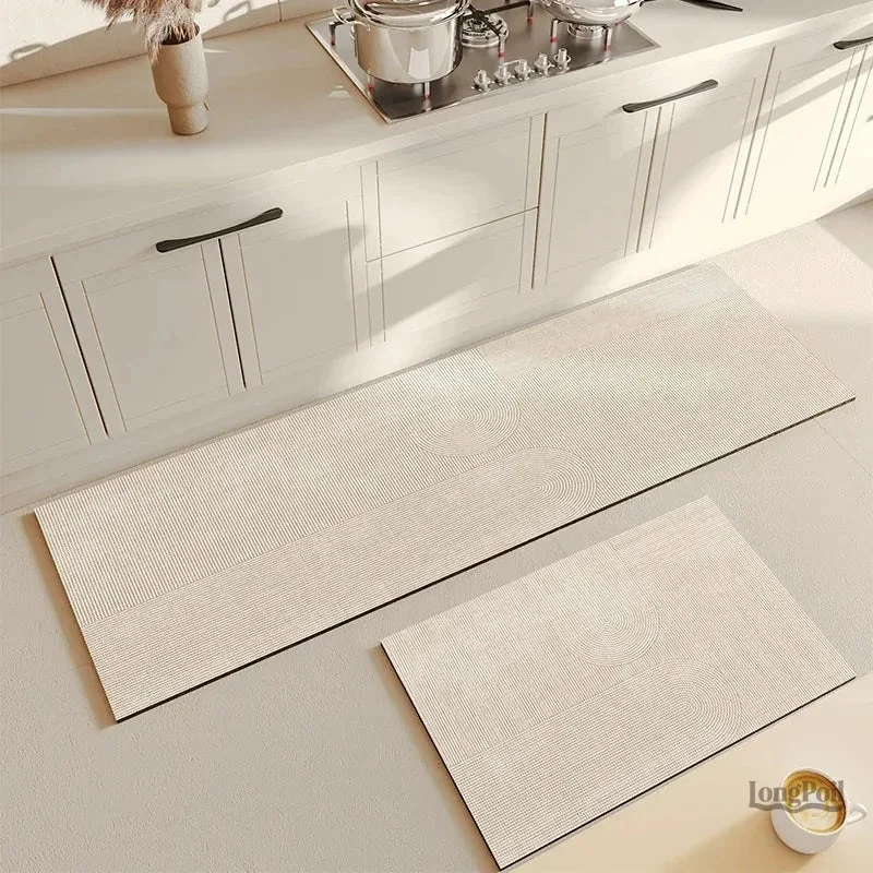 Tapis vinyle long pour cuisine moderne et pratique