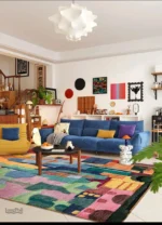 Tapis contemporain aux couleurs intemporelles