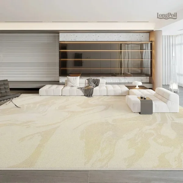 Tapis Marbre Or au design élégant et moderne
