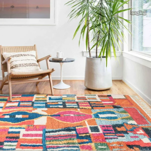 Tapis marocain artisanal, design berbère et authentique