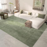 Tapis uni vert, design sobre pour un style épuré et contemporain