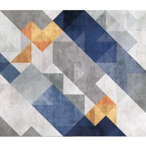 Tapis abstrait moderne aux motifs uniques et contemporains