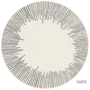 Tapis moderne beige au design épuré et contemporain