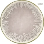 Tapis moderne rond au design épuré et contemporain
