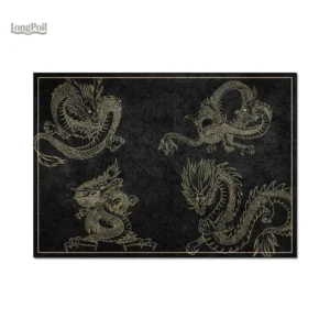 Tapis chinois avec motifs traditionnels élégants