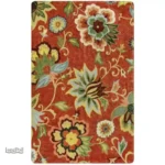 Tapis à fleurs avec motif floral élégant et coloré