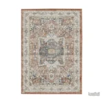 Tapis rétro au design vintage élégant et coloré