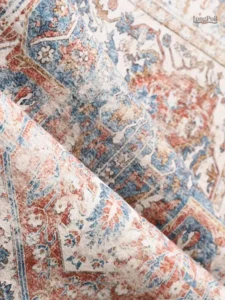 Tapis vintage avec motif rétro pour un décor unique