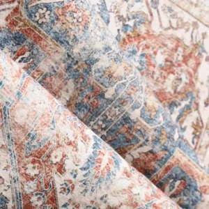 Tapis vintage avec motif rétro pour un décor unique