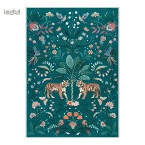 Tapis motif tigre au design unique pour décoration intérieure