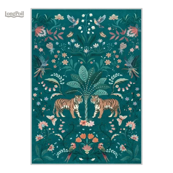 Tapis motif tigre au design unique pour décoration intérieure