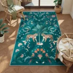 Tapis animalier avec motif de tigre pour ambiance sauvage