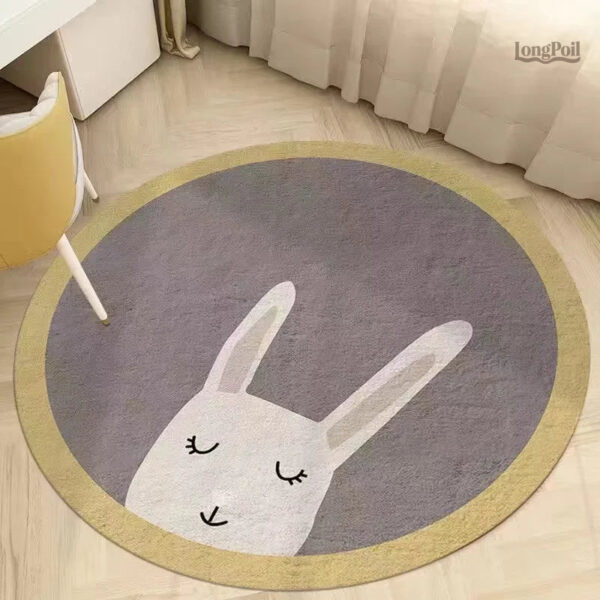 Tapis Mousse Lapin doux et coloré pour enfants