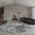 Tapis au design unique, parfait pour un intérieur contemporain