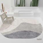 Tapis Ovale moderne, idéal pour les espaces de vie et de détente