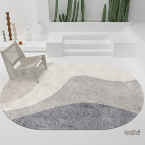 Tapis Ovale moderne, idéal pour les espaces de vie et de détente