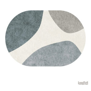 Tapis ovale design moderne pour décoration intérieure