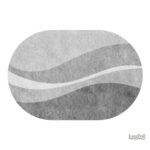 Tapis Ovale Grande Taille en fibres douces et élégantes