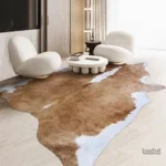 Tapis en peau de vache, design unique pour décoration intérieure